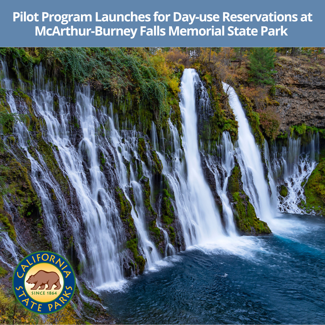 Day-use Reservations at Burney Falls